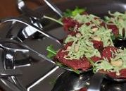 Appetizer of beef tenderloin